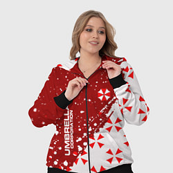 Женский 3D-костюм Resident Evil Umbrella Corporation паттерн, цвет: 3D-черный — фото 2