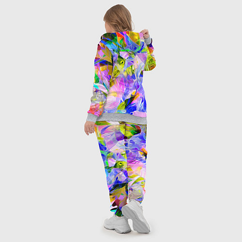 Женский костюм Красочный цветочный узор Весна - Лето 2023 Colorfu / 3D-Меланж – фото 5