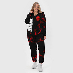 Женский 3D-костюм ФИАТ Pro Racing Молнии, цвет: 3D-черный — фото 2