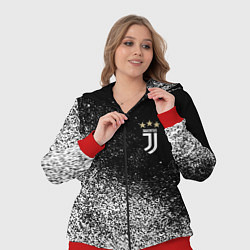 Женский 3D-костюм Ювентус juventus Белые брызги, цвет: 3D-красный — фото 2