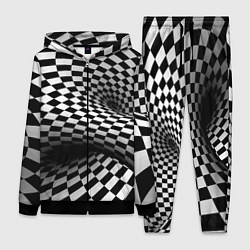 Женский 3D-костюм Геометрическая объёмная композиция Авангард, цвет: 3D-черный