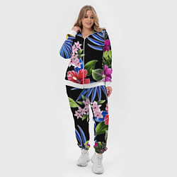 Женский 3D-костюм Floral vanguard composition Летняя ночь Fashion tr, цвет: 3D-белый — фото 2