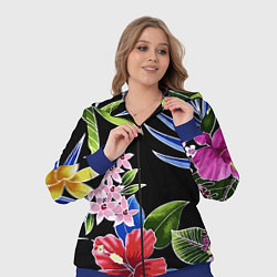 Женский 3D-костюм Floral vanguard composition Летняя ночь Fashion tr, цвет: 3D-синий — фото 2