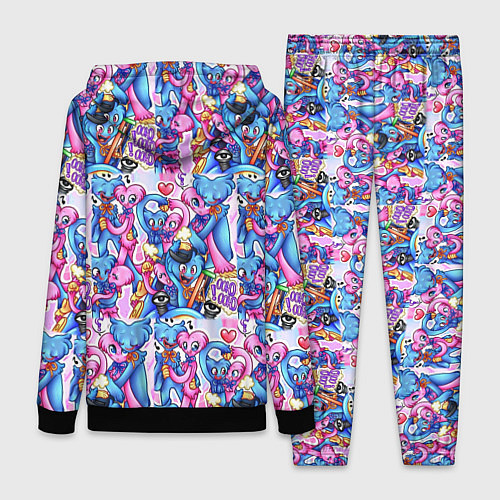 Женский костюм POPPY PLAYTIME HAGGY WAGGY AND KISSY MISSY LOVE / 3D-Черный – фото 2