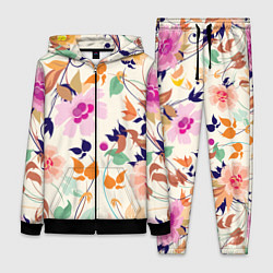 Женский 3D-костюм Summer floral pattern, цвет: 3D-черный