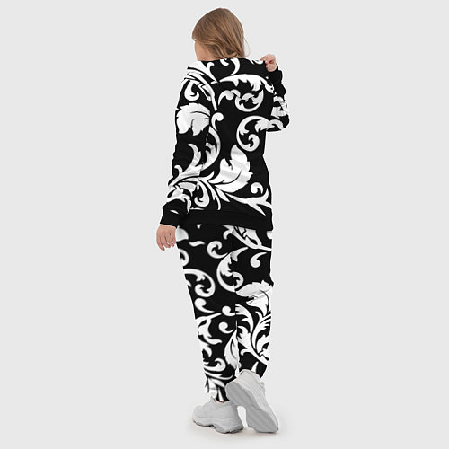 Женский костюм Minimalist floral pattern / 3D-Черный – фото 5
