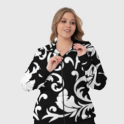 Женский 3D-костюм Minimalist floral pattern, цвет: 3D-черный — фото 2