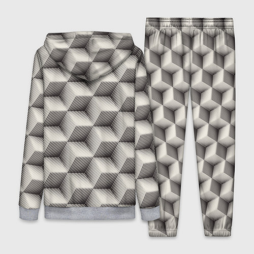 Женский костюм 3D Куб Оптическая иллюзия 3D Cube / 3D-Меланж – фото 2