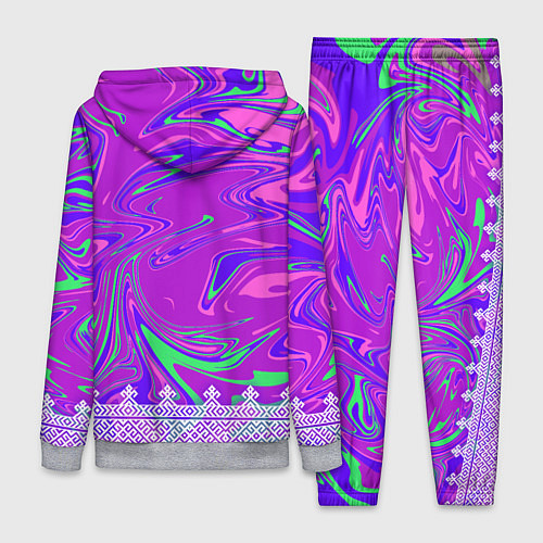 Женский костюм Славянская рубаха с разводами / 3D-Меланж – фото 2