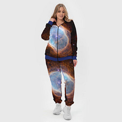 Женский 3D-костюм Туманность Южное кольцо наблюдаемое телескопом Уэб, цвет: 3D-синий — фото 2