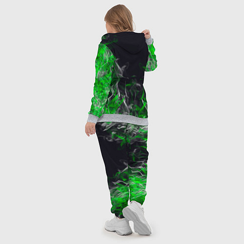 Женский костюм Pubg - зелёное пламя / 3D-Меланж – фото 5