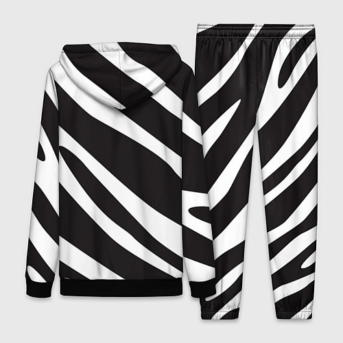 Женский костюм Анималистичный рисунок зебра / 3D-Черный – фото 2