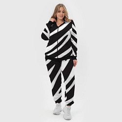 Женский 3D-костюм Анималистичный рисунок зебра, цвет: 3D-черный — фото 2