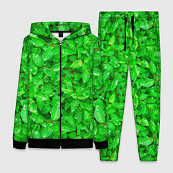 Женский костюм Зелёные листья - текстура