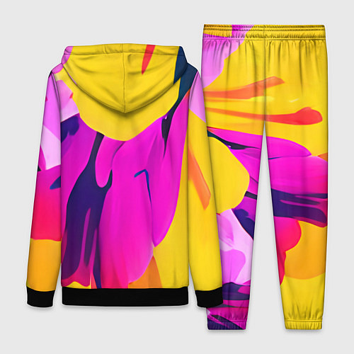 Женский костюм Яркие позитивные узоры / 3D-Черный – фото 2