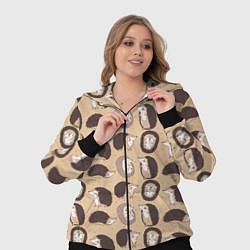 Женский 3D-костюм Charming hedgehogs, цвет: 3D-черный — фото 2