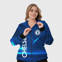 Женский 3D-костюм Chelsea Синяя абстракция, цвет: 3D-черный — фото 2