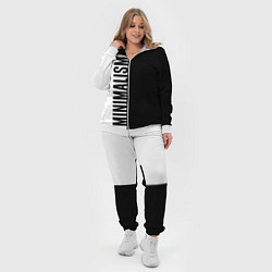 Женский 3D-костюм MINIMALISM - BLACK AND WHITE, цвет: 3D-белый — фото 2