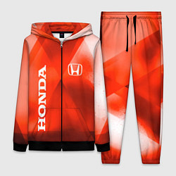 Женский 3D-костюм Honda - красная абстракция, цвет: 3D-черный