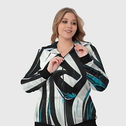 Женский 3D-костюм Цифровой окрас зебры, цвет: 3D-черный — фото 2