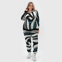 Женский 3D-костюм Цифровой окрас зебры, цвет: 3D-черный — фото 2