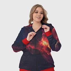 Женский 3D-костюм Космическое пламя, цвет: 3D-красный — фото 2