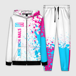 Женский костюм Nine Inch Nails neon gradient style: по-вертикали