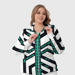 Женский 3D-костюм Киберпанк сеть, цвет: 3D-белый — фото 2