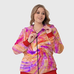 Женский 3D-костюм Color swirls, цвет: 3D-красный — фото 2