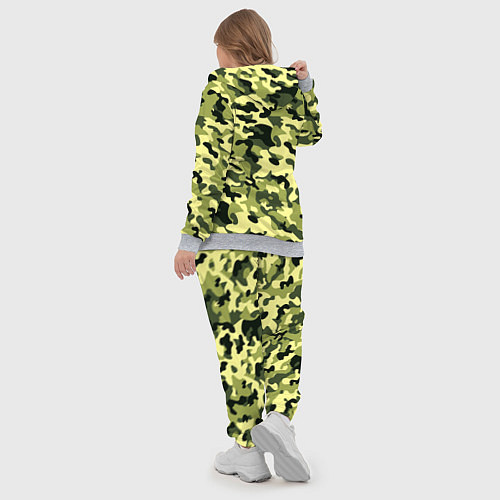 Женский костюм Камуфляж Зеленые листья / 3D-Меланж – фото 5