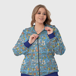 Женский 3D-костюм Стили музыки, цвет: 3D-синий — фото 2