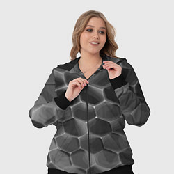 Женский 3D-костюм Черные камни, цвет: 3D-черный — фото 2