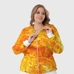 Женский 3D-костюм Бушующий огонь, цвет: 3D-белый — фото 2