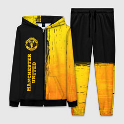 Женский костюм Manchester United - gold gradient: по-вертикали