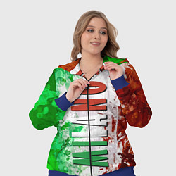 Женский 3D-костюм Флаг Италии - кляксы, цвет: 3D-синий — фото 2