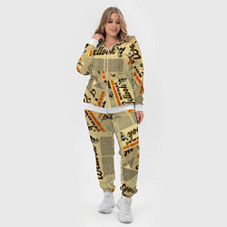 Женский 3D-костюм Vintage Journal, цвет: 3D-белый — фото 2