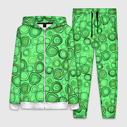Женский костюм Ярко-зеленый неоновый абстрактный узор
