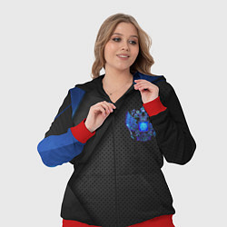 Женский 3D-костюм Черно-синий герб России, цвет: 3D-красный — фото 2