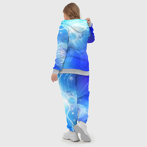 Женский костюм Голубой пульсар / 3D-Меланж – фото 5