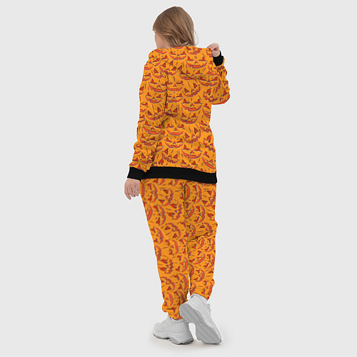 Женский костюм Halloween Pumpkin Pattern / 3D-Черный – фото 5