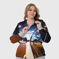 Женский 3D-костюм Бэха мчится по ночному городу, цвет: 3D-меланж — фото 2