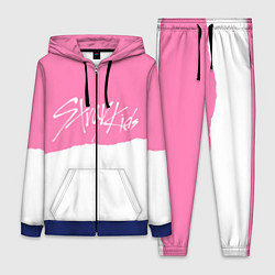 Женский 3D-костюм Stray Kids pink and white, цвет: 3D-синий