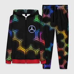 Женский костюм Mercedes - neon pattern