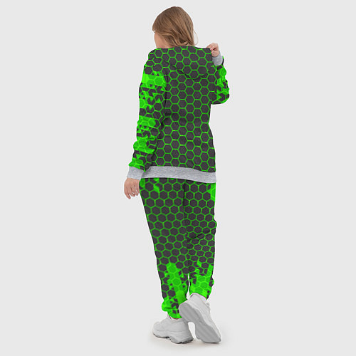 Женский костюм Зеленые плиты / 3D-Меланж – фото 5
