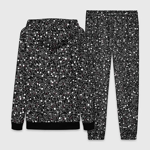 Женский костюм Кролики с красными глазами / 3D-Черный – фото 2