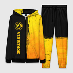Женский 3D-костюм Borussia - gold gradient: по-вертикали, цвет: 3D-черный