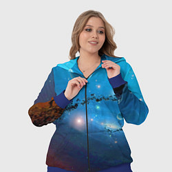 Женский 3D-костюм Бесконечное космическое пространство - Nasa, цвет: 3D-синий — фото 2