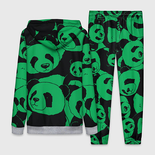 Женский костюм Panda green pattern / 3D-Меланж – фото 2