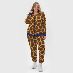 Женский 3D-костюм Текстура жирафа, цвет: 3D-синий — фото 2