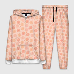 Женский костюм Узор из снежинок в розовых оттенках